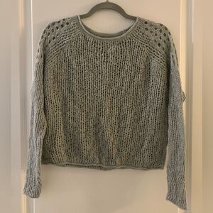 Teal Crochet Sweater from Billabong, size small